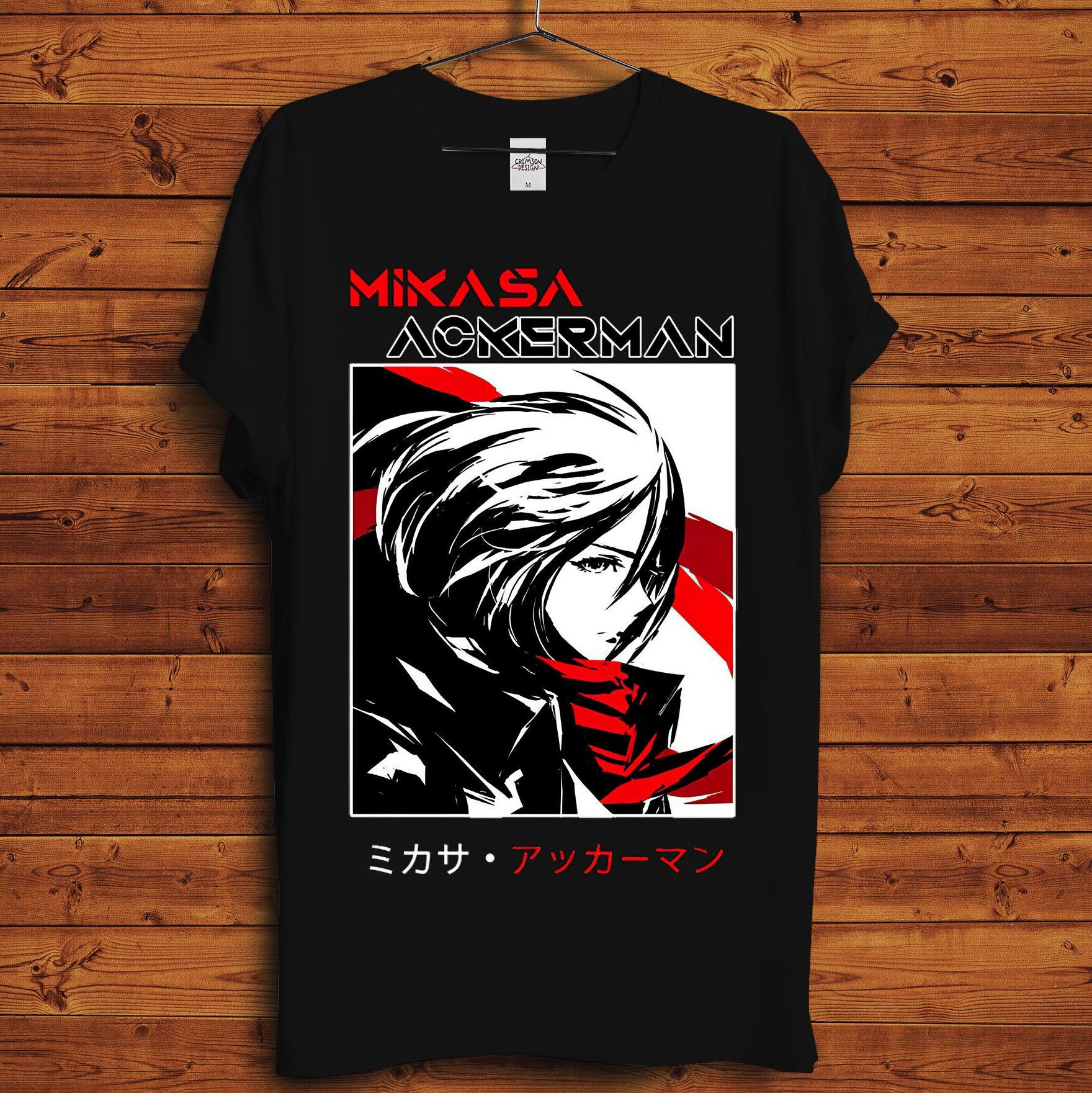 Mikasa - T-Shirt - Crimson x Design