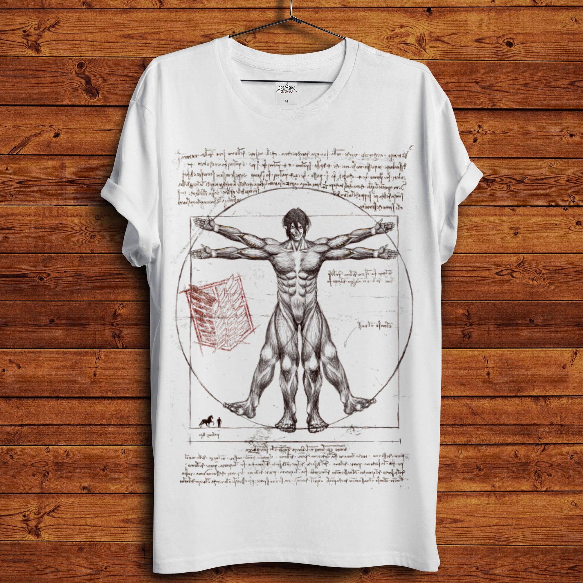 Attack Titan Notes - T-Shirt - Crimson x Design