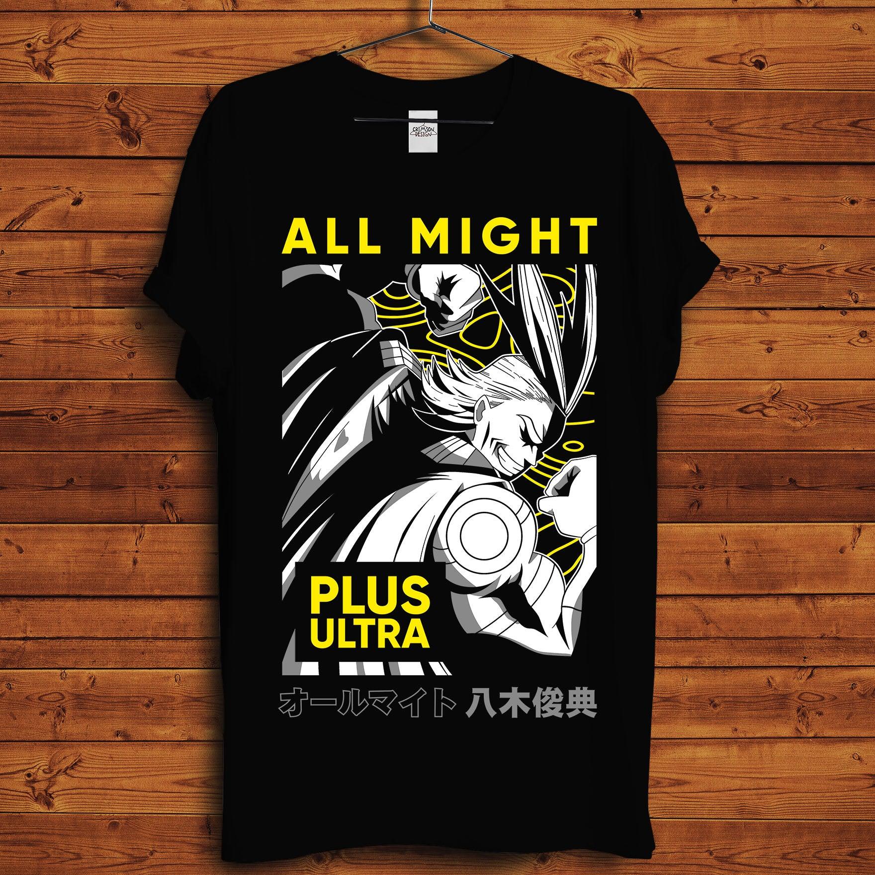 All Might T-Shirt - Crimson x Design