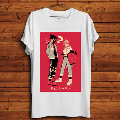 Aki x Power T-Shirt - Crimson x Design