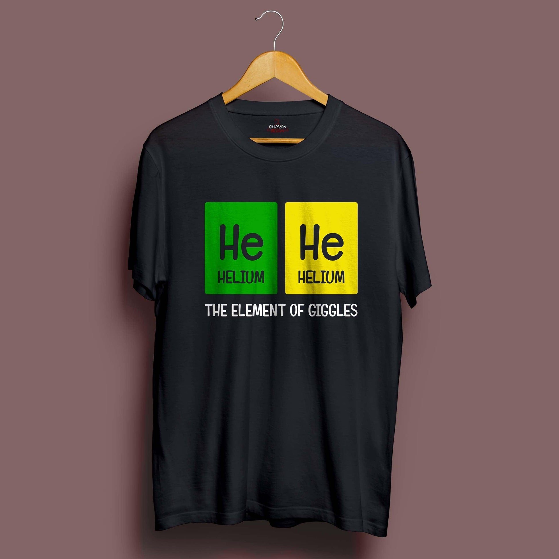 He He Element T-Shirt - Crimson x Design