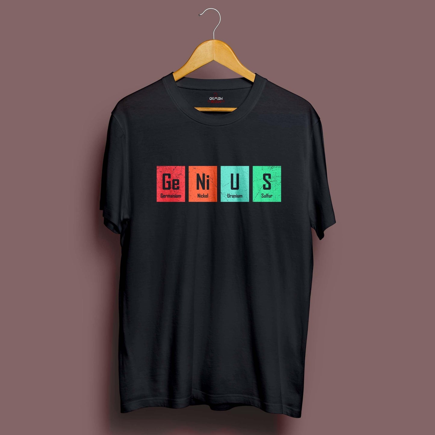 Genius Element T-Shirt - Crimson x Design