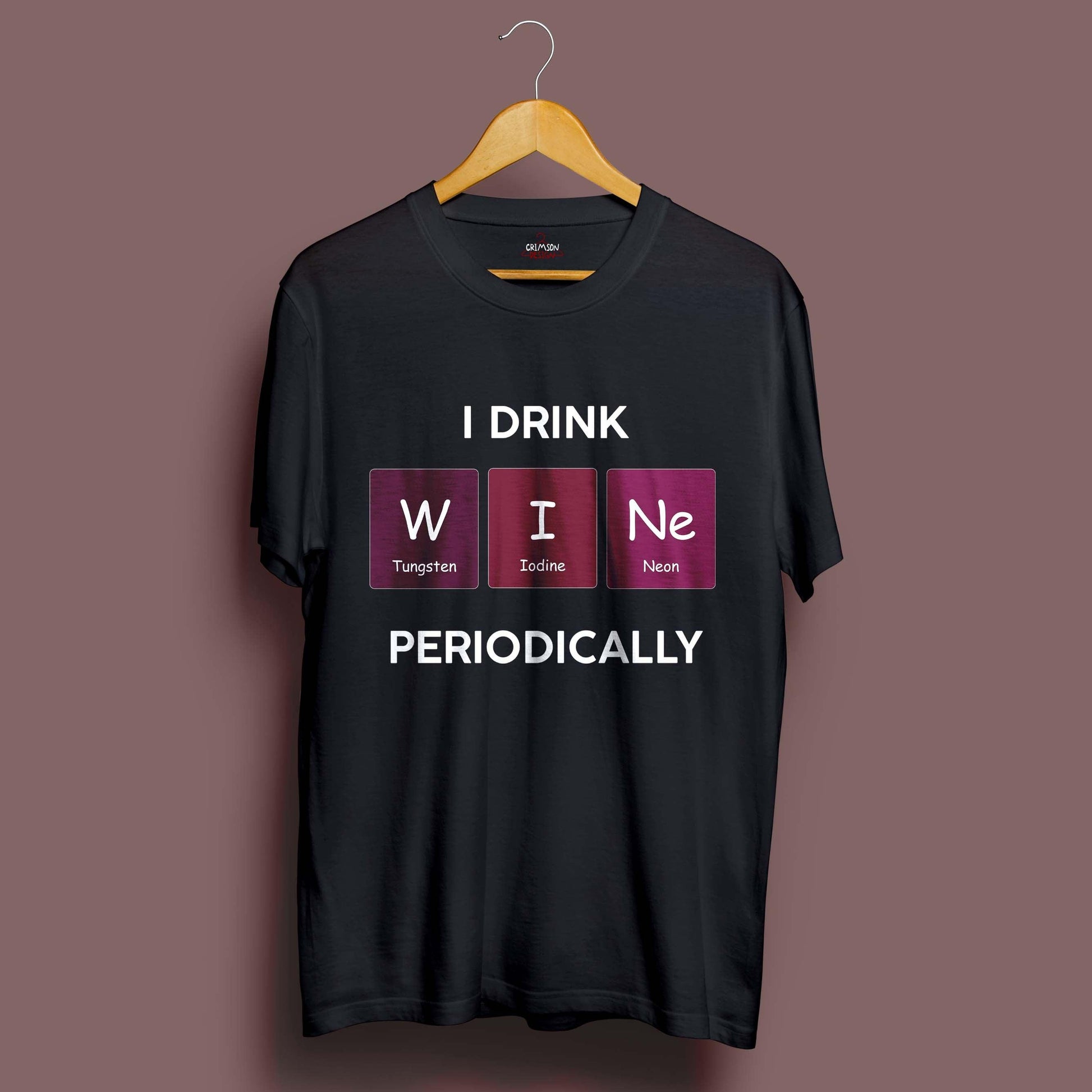 Wine Element T-Shirt - Crimson x Design