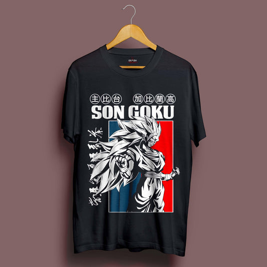 Retro Goku T-Shirt - Crimson x Design