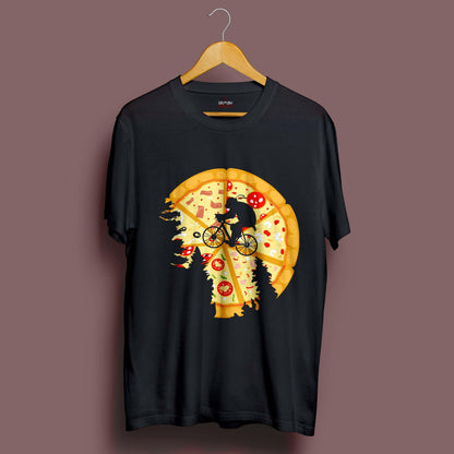 Pizza Moon T-Shirt - Crimson x Design