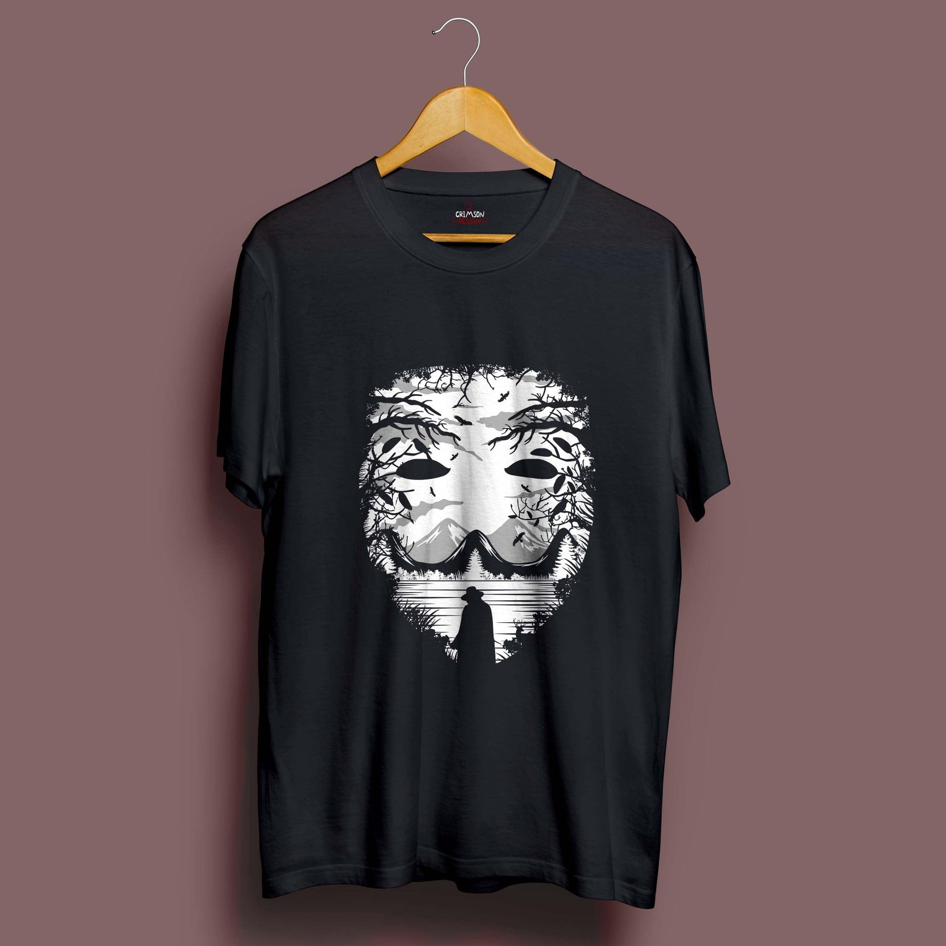 The Mask T-Shirt - Crimson x Design