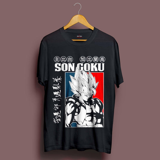 Retro Goku T-Shirt - Crimson x Design