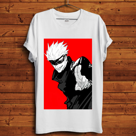 Satoru Gojo T-Shirt - Crimson x Design