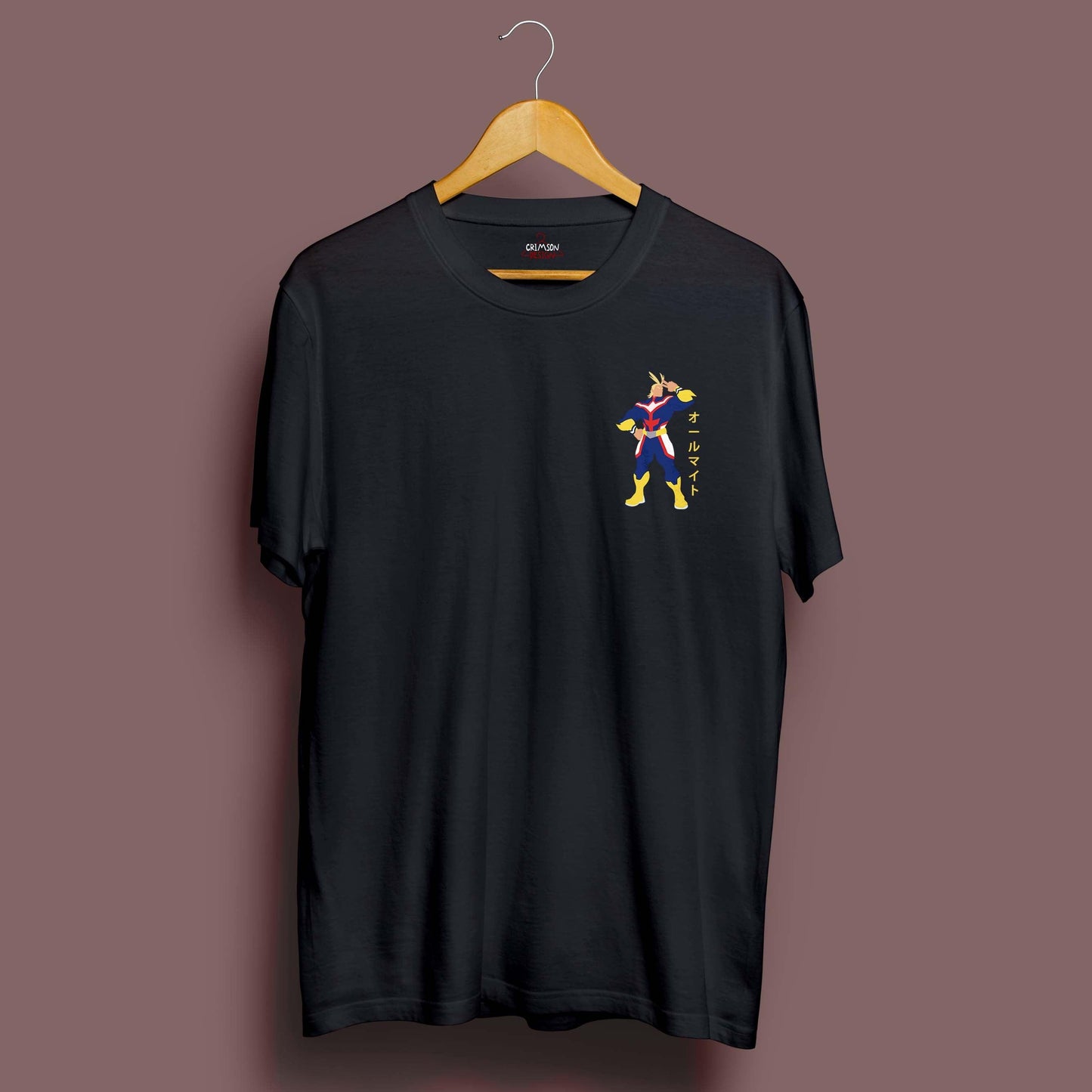 All Might Minimalist T-Shirt - Crimson x Design