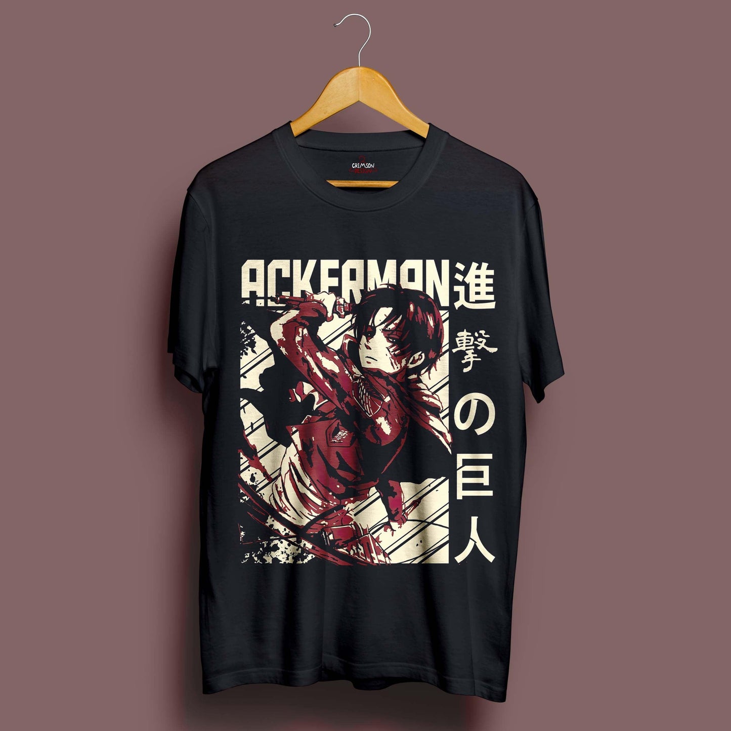 Levi - T-Shirt - Crimson x Design