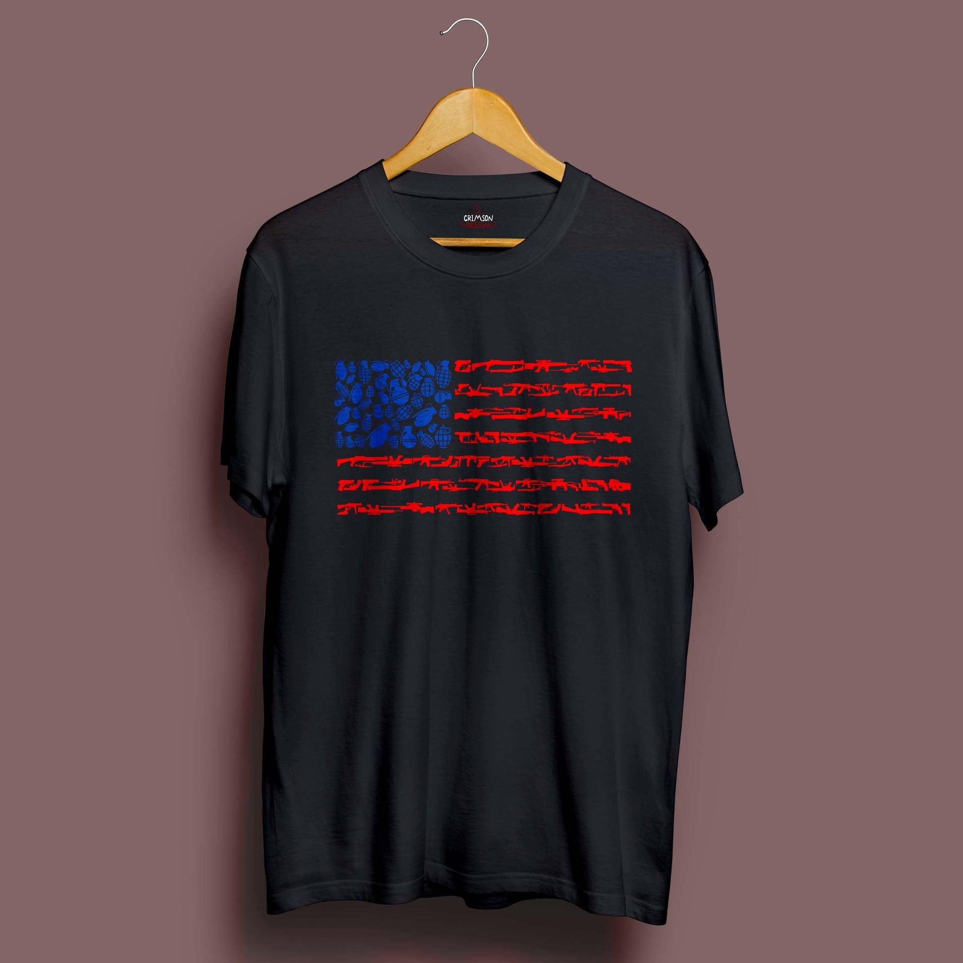 Weapon Flag T-Shirt - Crimson x Design