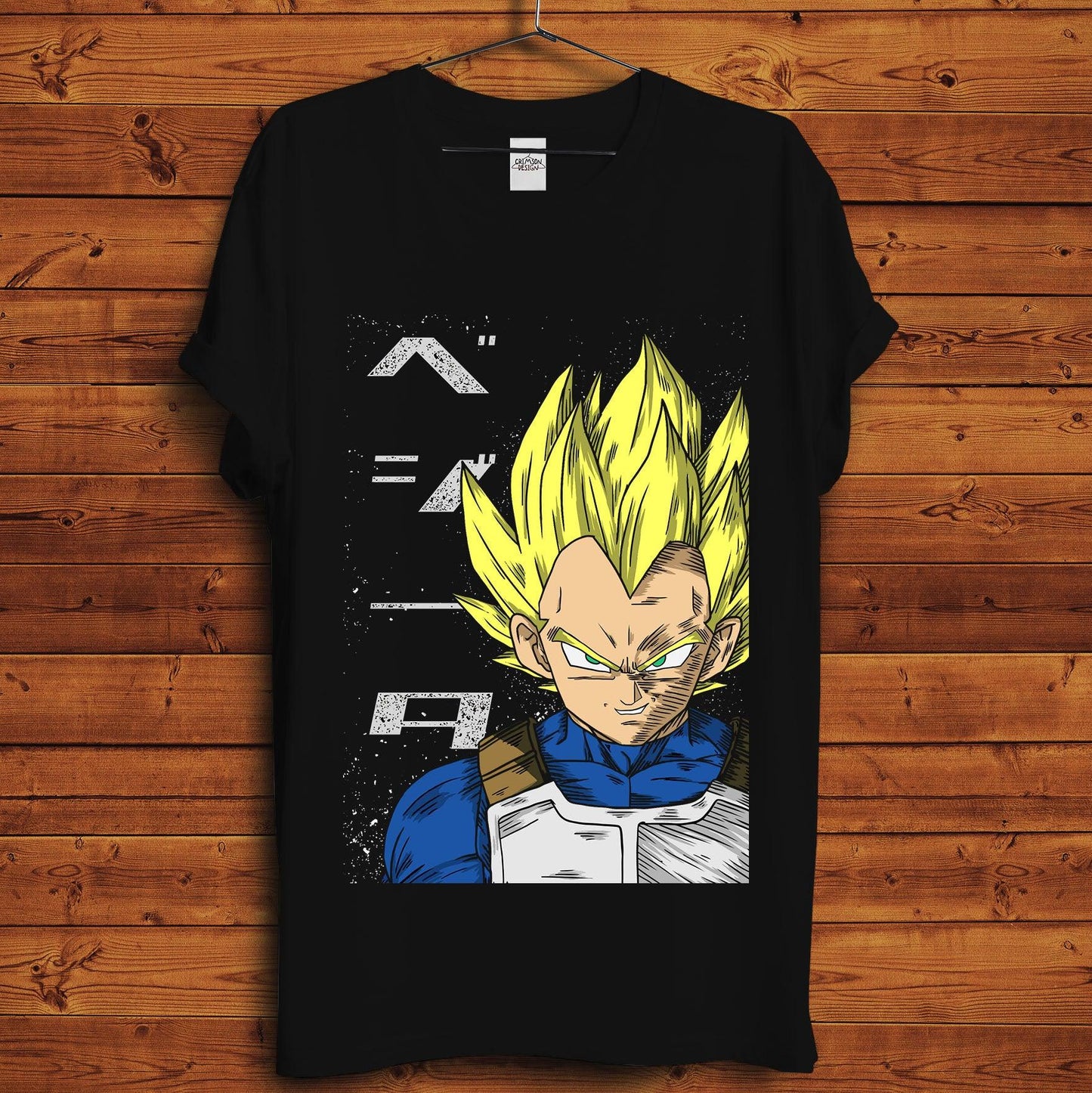 Vegeta T-Shirt - Crimson x Design