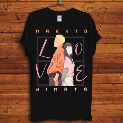 Naruto x Hinata T-Shirt - Crimson x Design