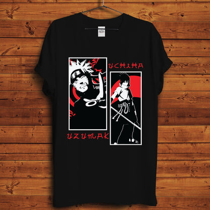 Naruto x Sasuke T-Shirt - Crimson x Design