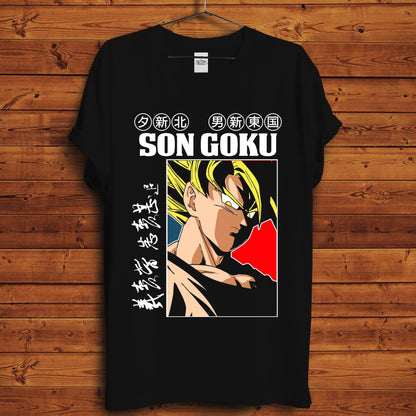 Retro Goku T-Shirt - Crimson x Design