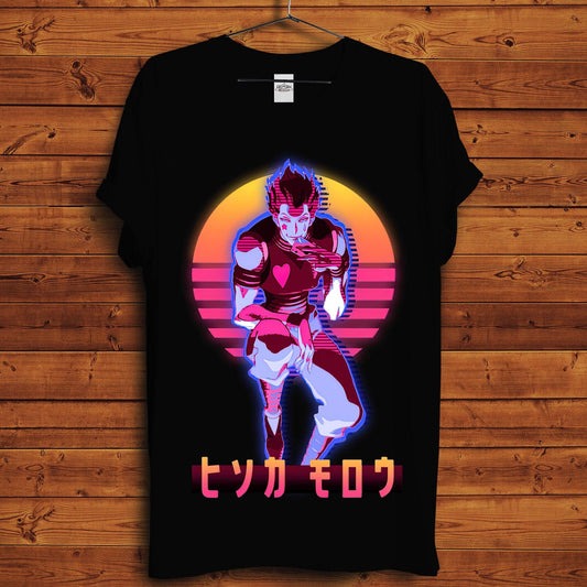 Hisoka Glitched T-Shirt - Crimson x Design