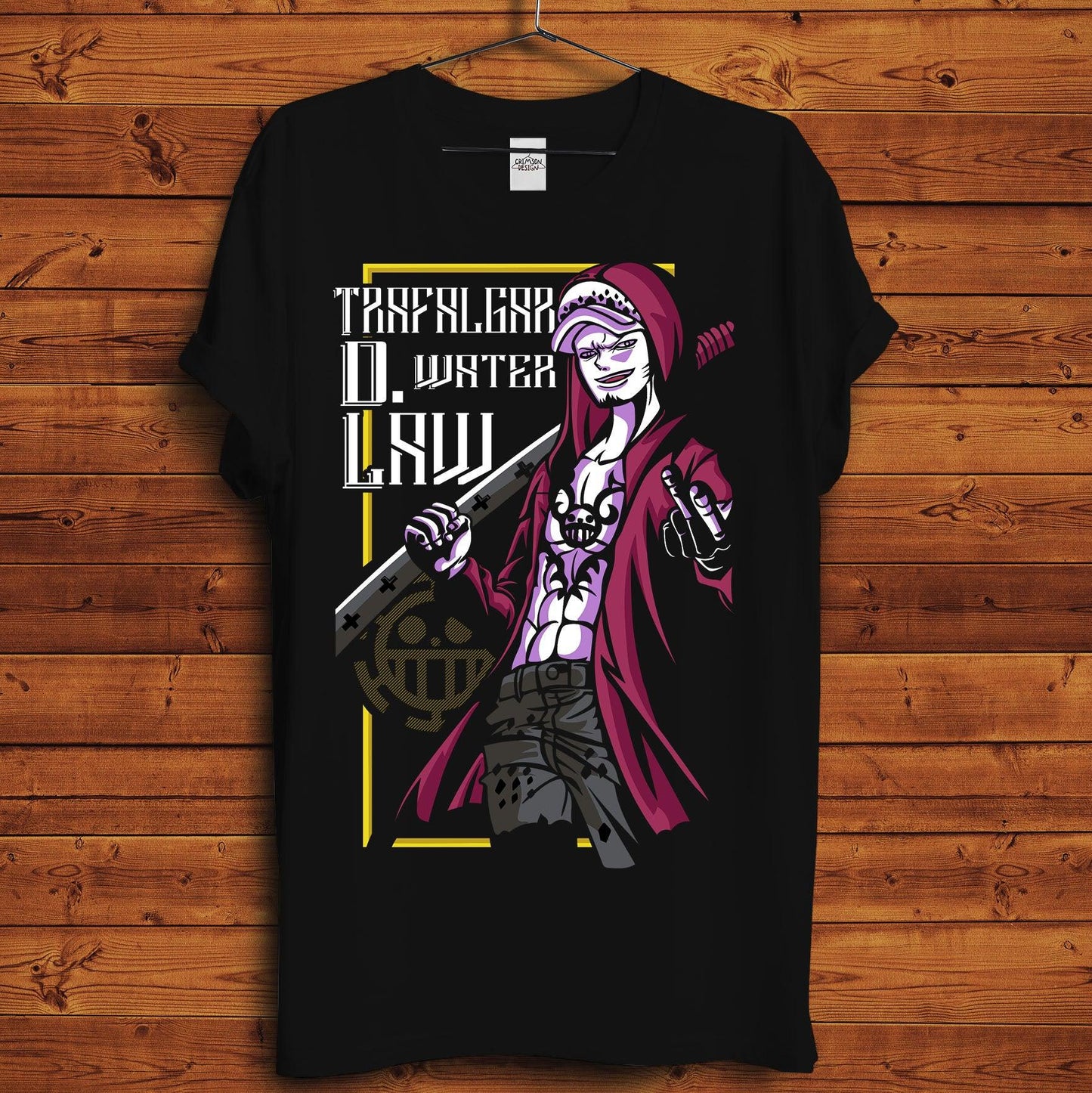 Trafalgar Law T-Shirt - Crimson x Design