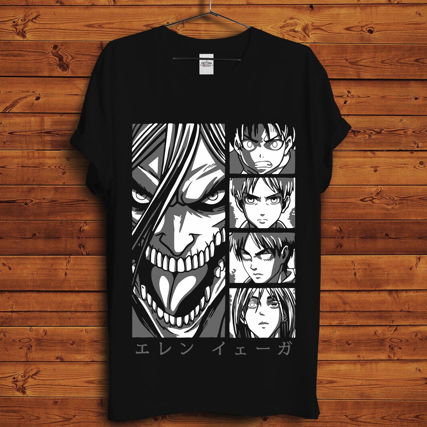 Eren Attack Titan T-Shirt - Crimson x Design