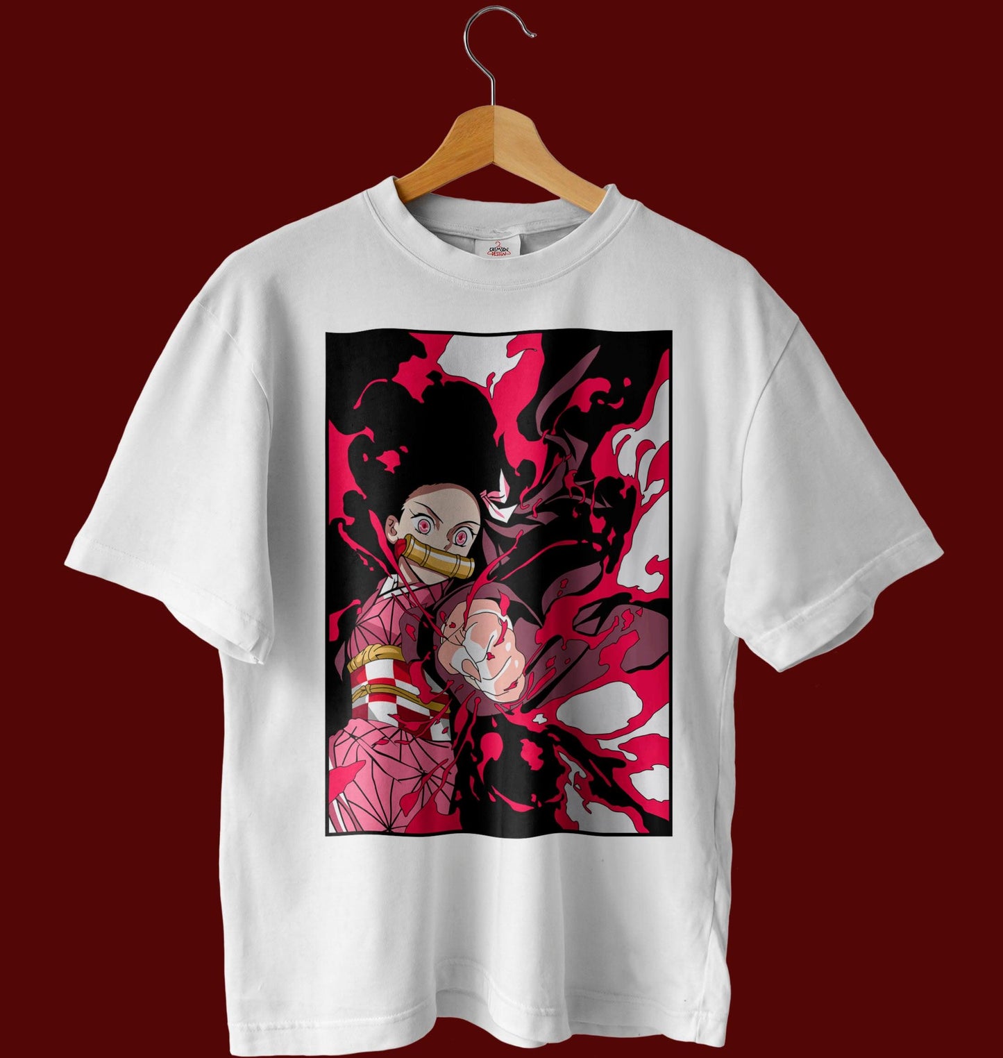 Nezuko - T-Shirt - Crimson x Design