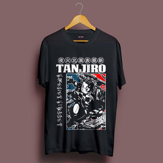 Retro Tanjiro T-Shirt - Crimson x Design