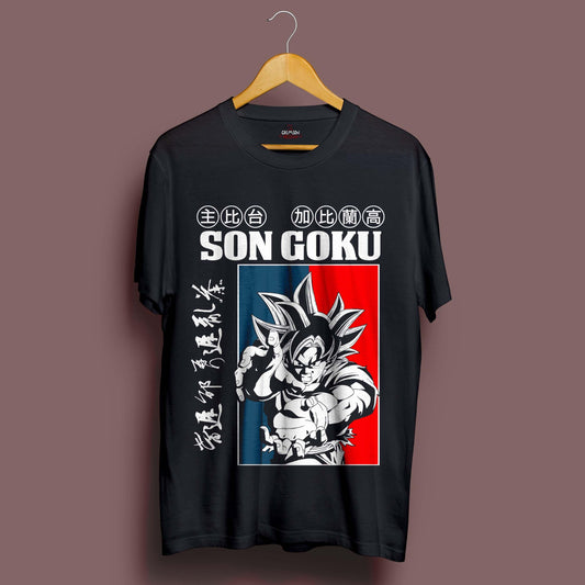 Retro Goku T-Shirt - Crimson x Design