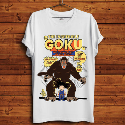 Comic Style Goku T-Shirt - Crimson x Design