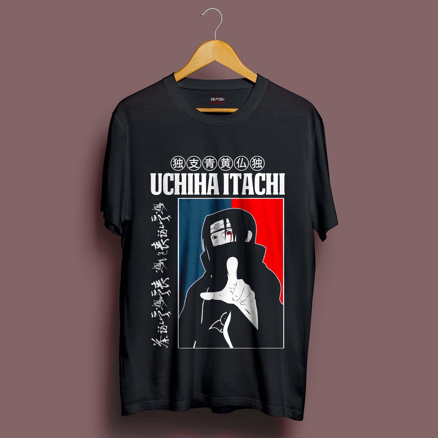 Retro Itachi T-Shirt - Crimson x Design