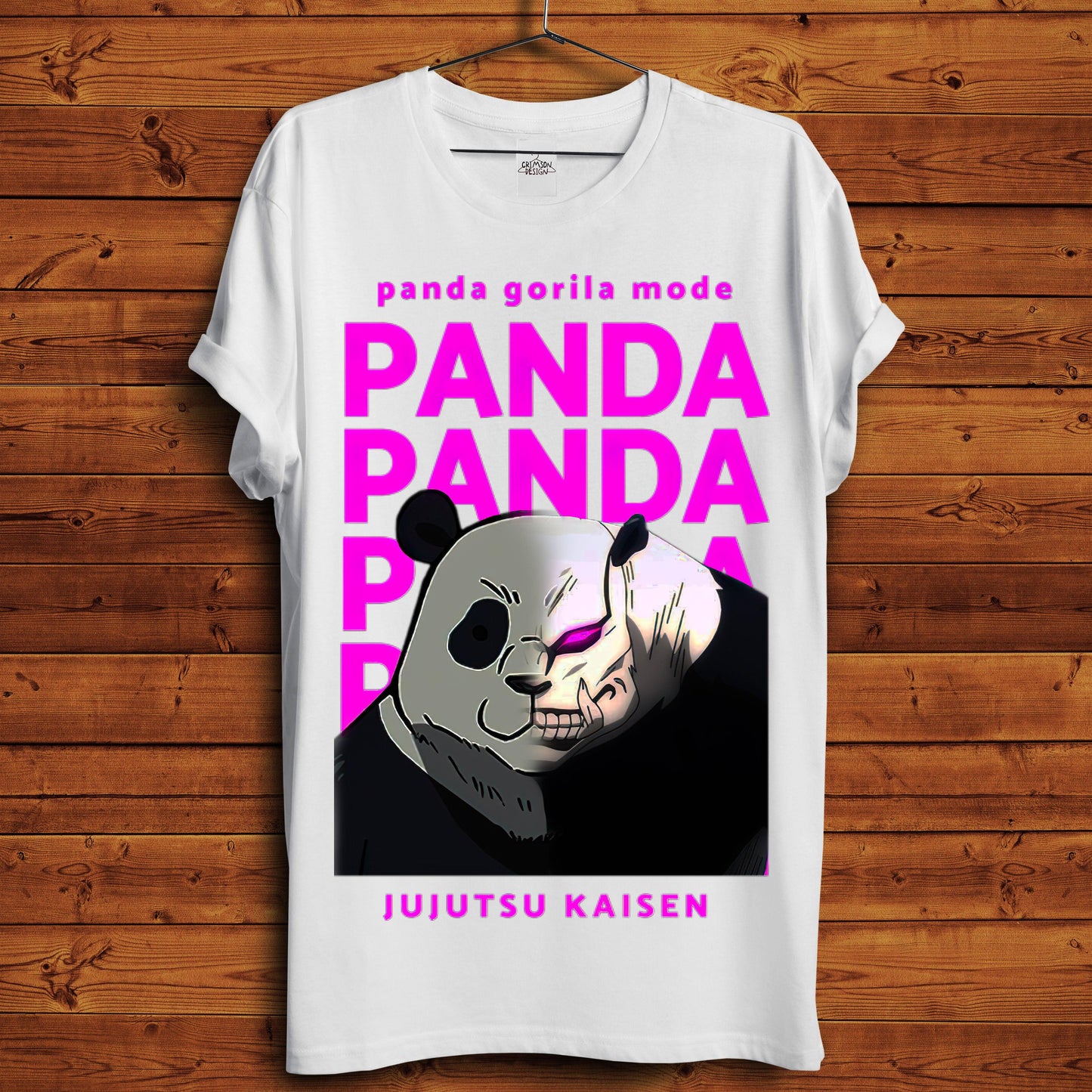 Panda - T-Shirt - Crimson x Design