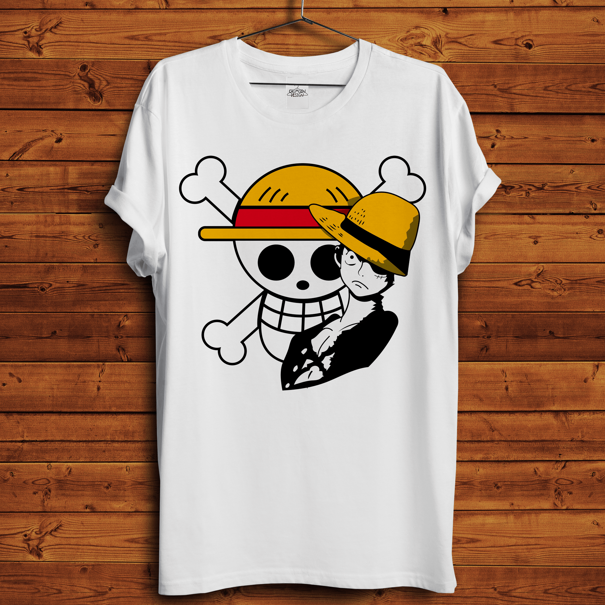 Luffy - T-Shirt - Crimson x Design