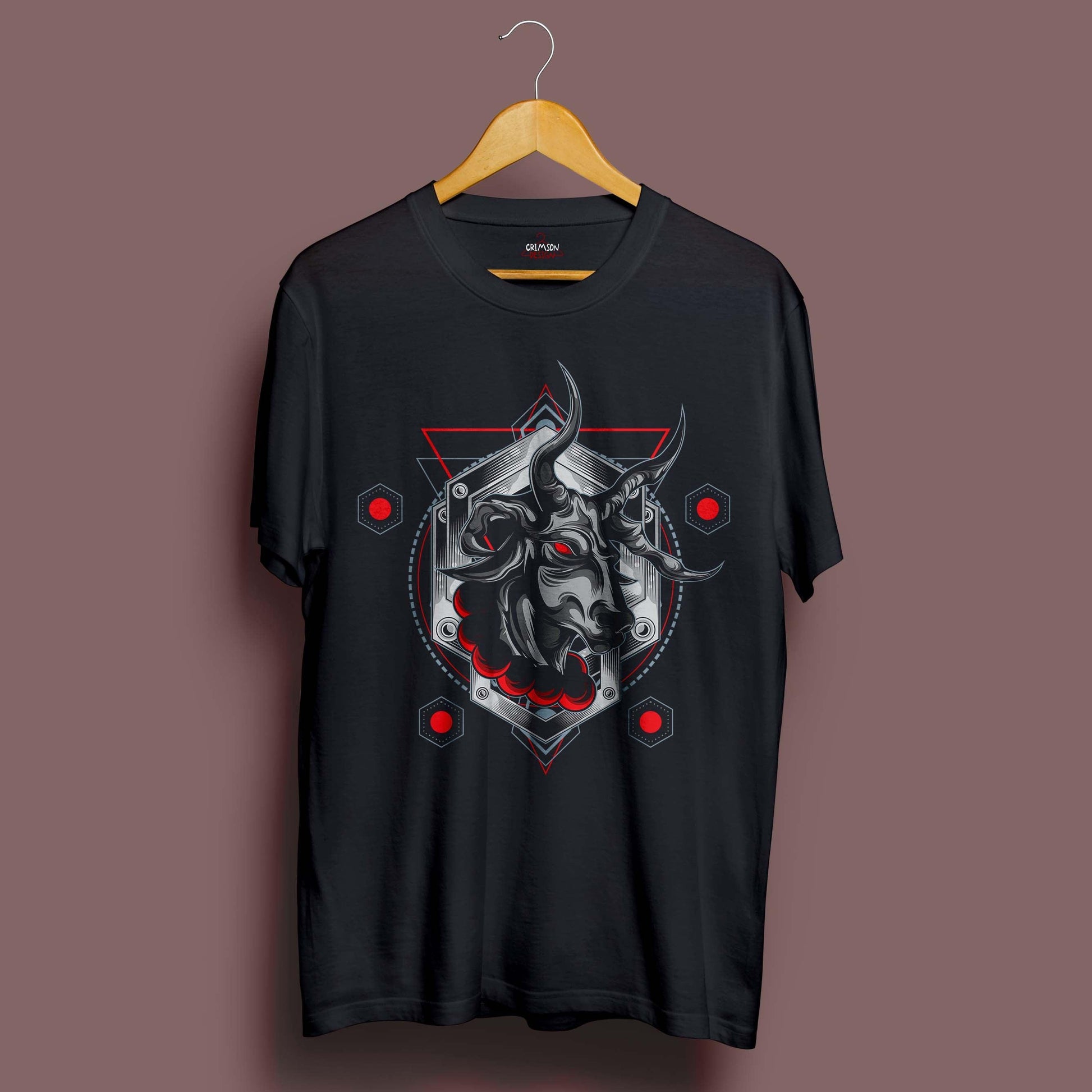 Demon Bull T-Shirt - Crimson x Design