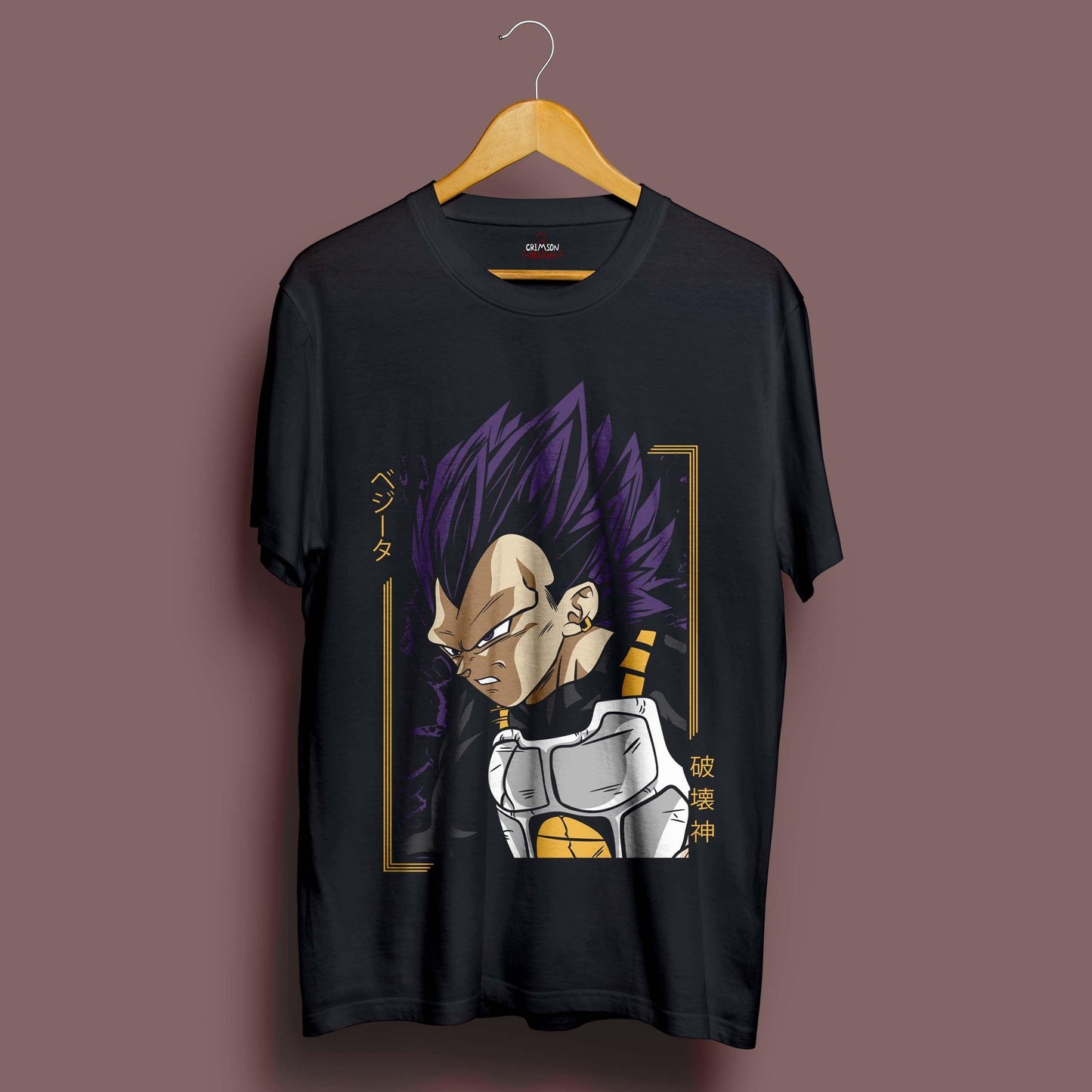 Vegeta T-Shirt - Crimson x Design