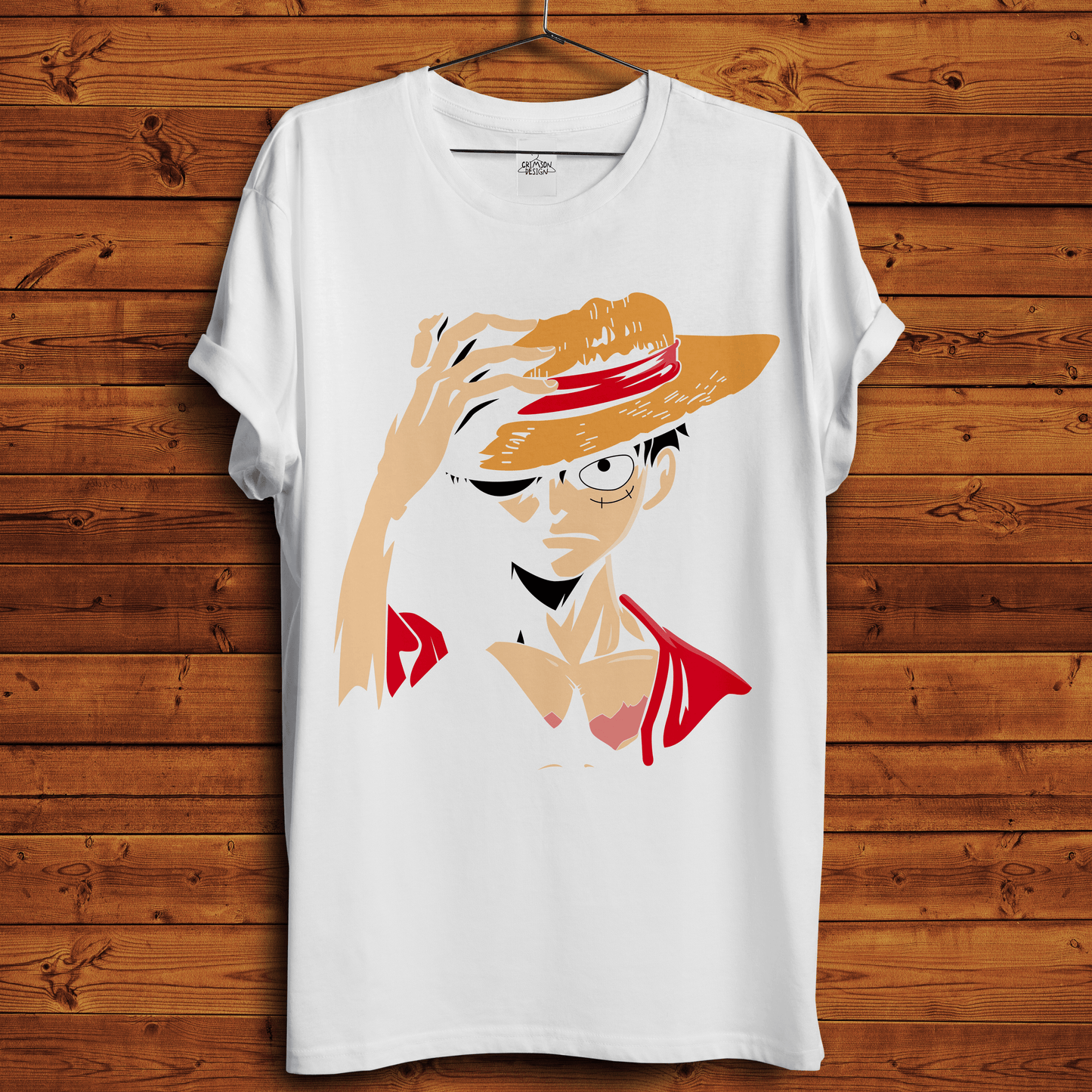 Luffy - T-Shirt - Crimson x Design