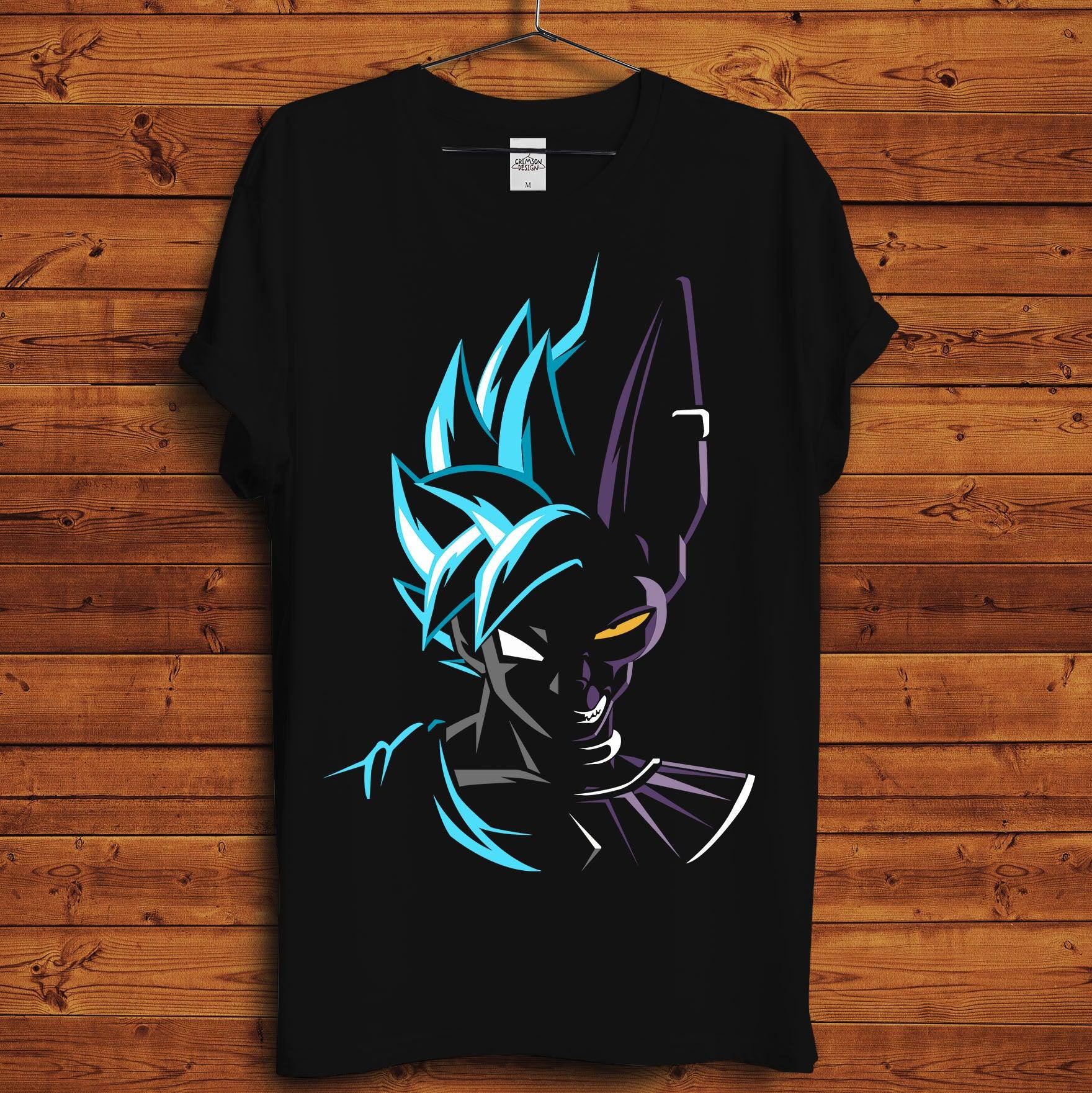 Goku x Beerus - T-Shirt - Crimson x Design