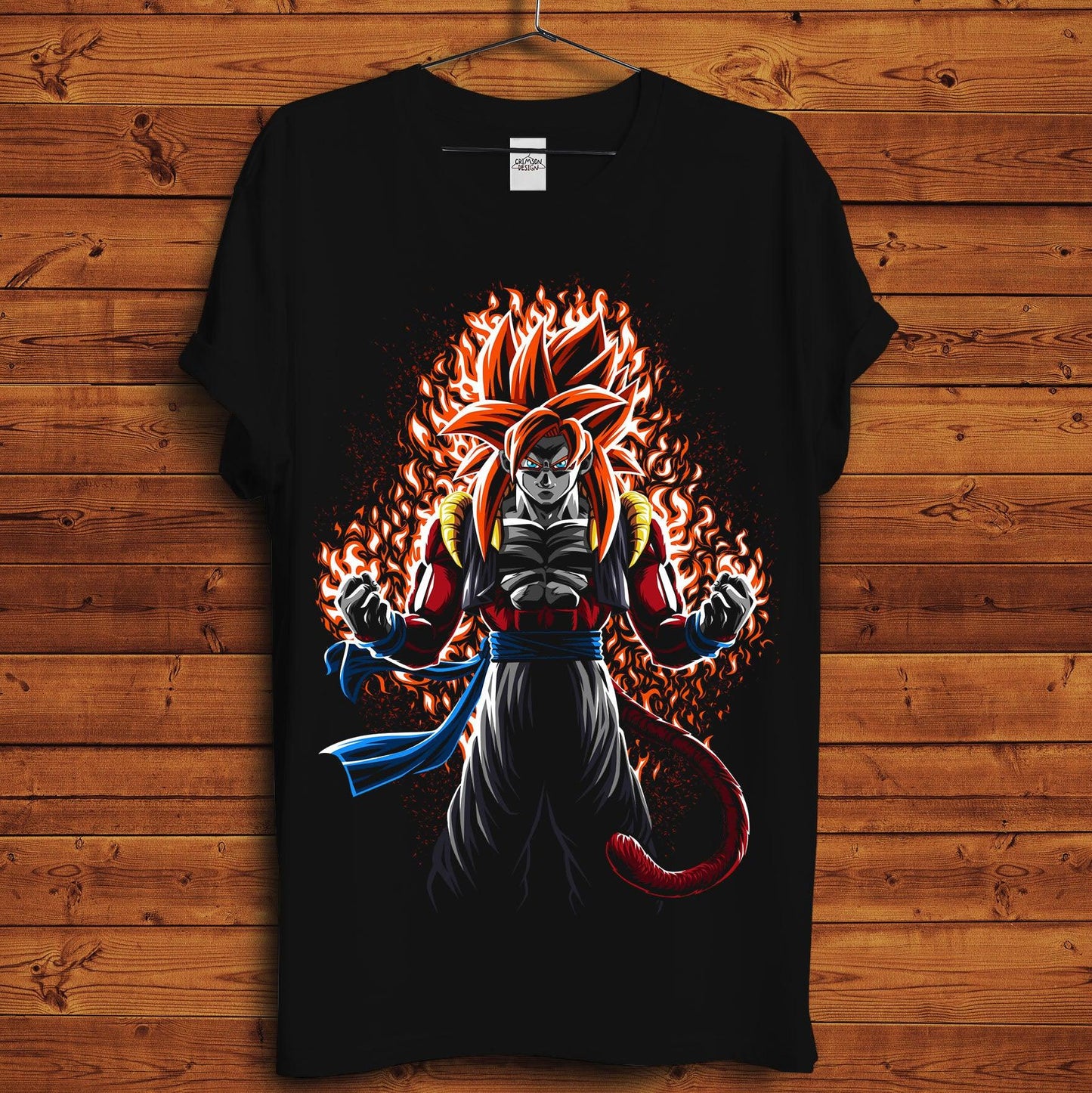 Goku SS4 GT T-Shirt - Crimson x Design