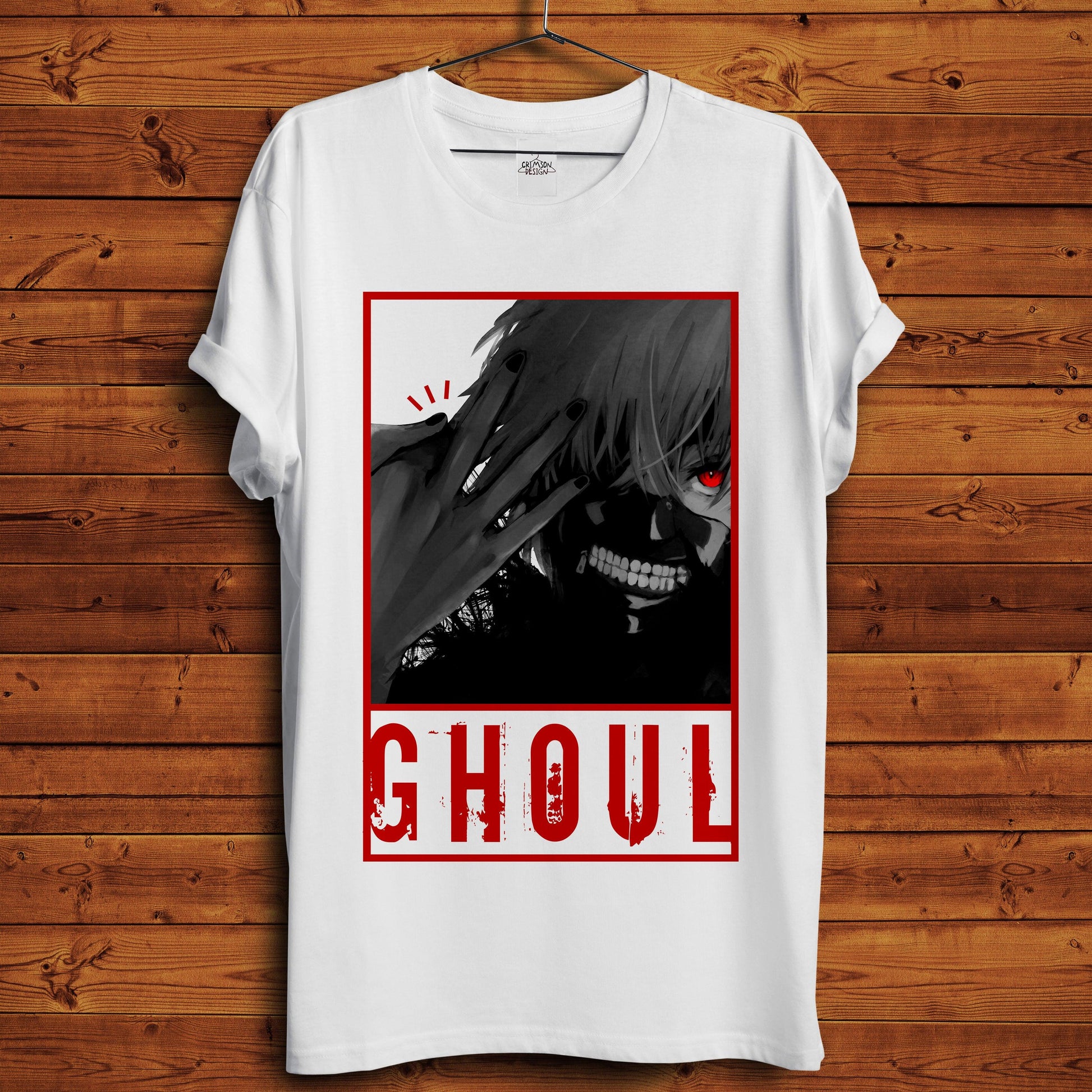 Kaneki Ghoul T-Shirt - Crimson x Design