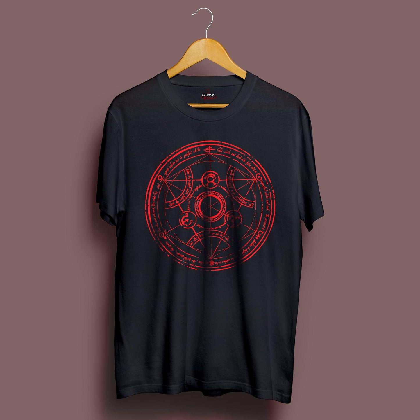 Transmutational Circle T-Shirt - Crimson x Design