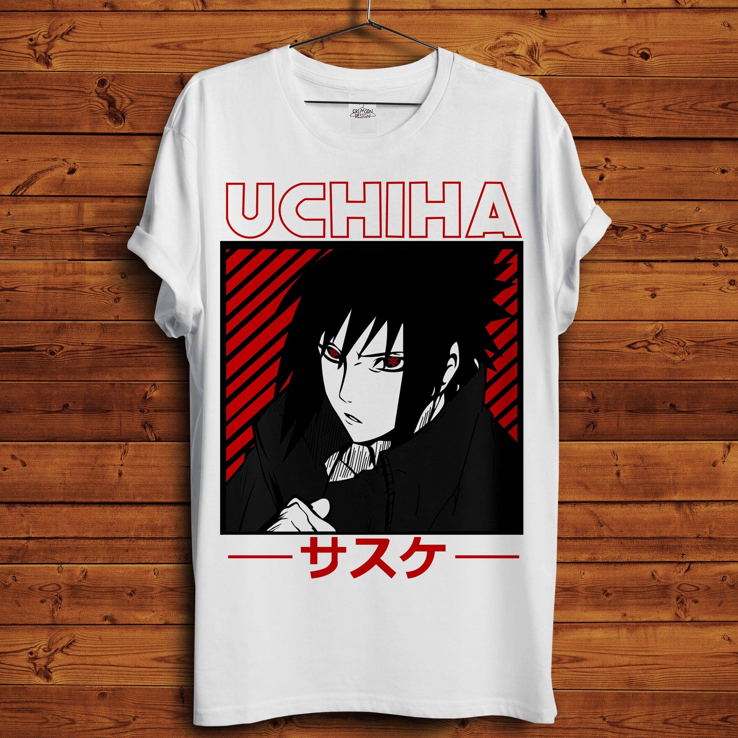 Sasuke - T-Shirt - Crimson x Design