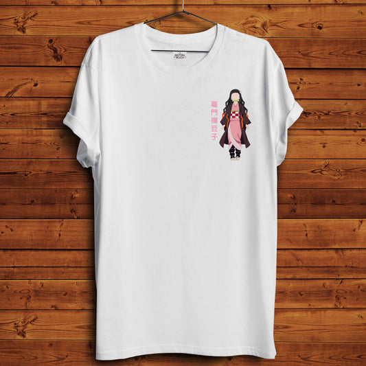 Nezuko Minimalist T-Shirt - Crimson x Design