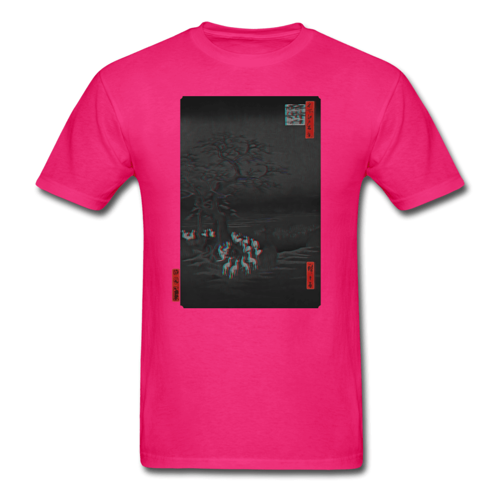 Ancient Kitsune T-Shirt - fuchsia