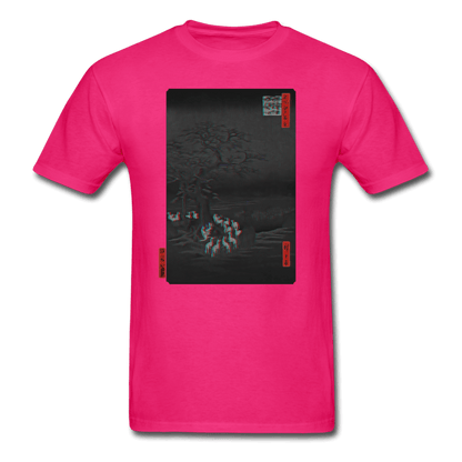 Ancient Kitsune T-Shirt - fuchsia