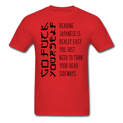 Reading Japanese T-Shirt - red