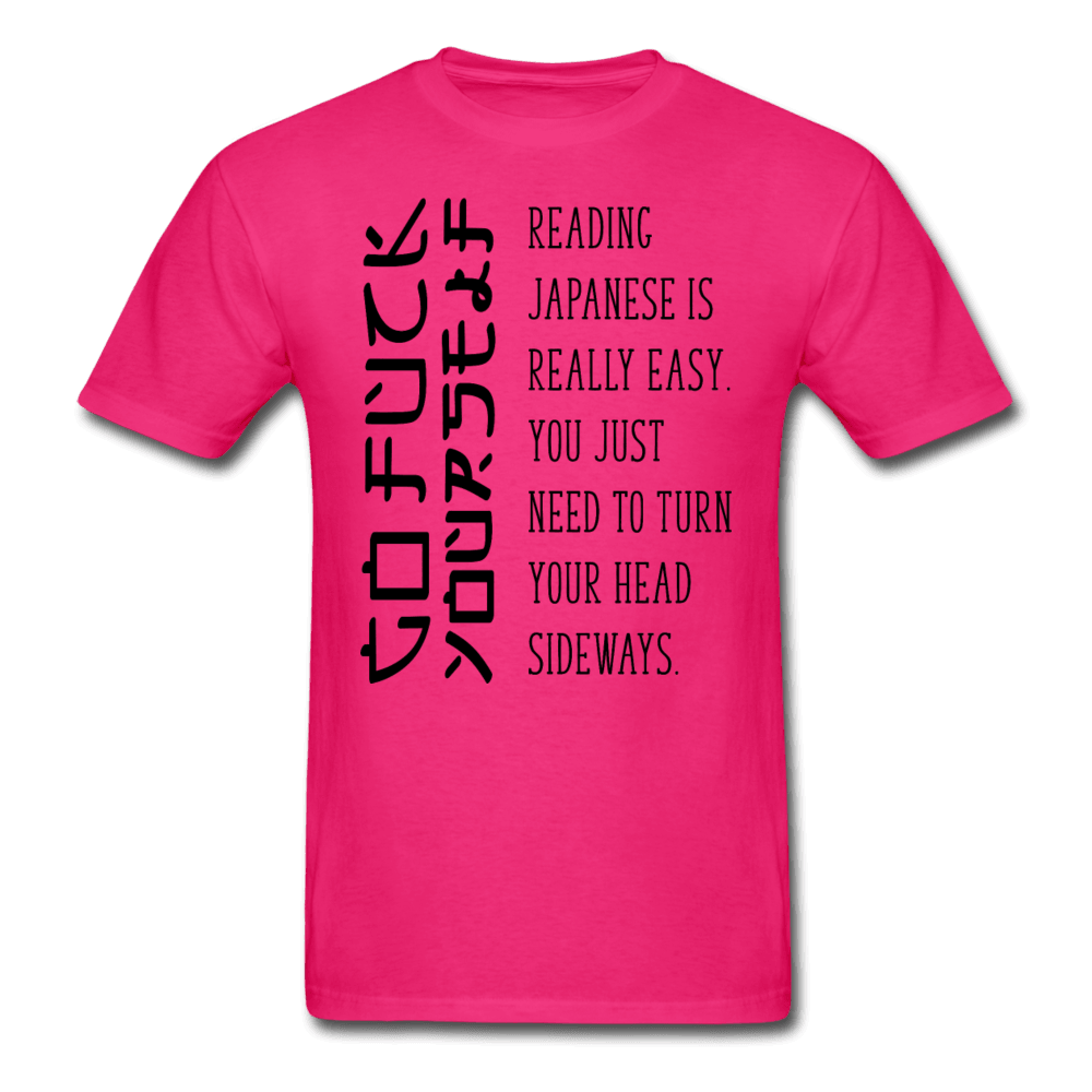 Reading Japanese T-Shirt - fuchsia