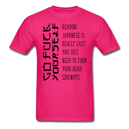 Reading Japanese T-Shirt - fuchsia