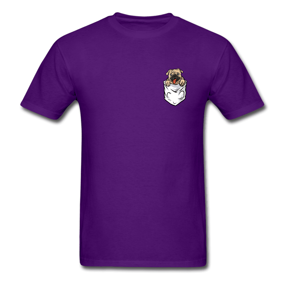 Pocket Puppy T-Shirt - purple