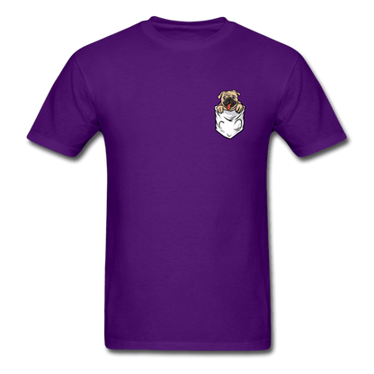 Pocket Puppy T-Shirt - purple