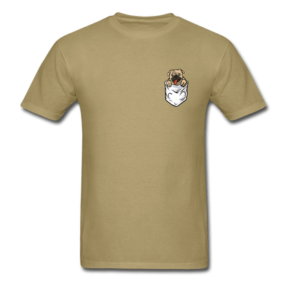 Pocket Puppy T-Shirt - khaki