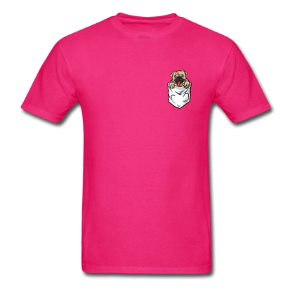 Pocket Puppy T-Shirt - fuchsia