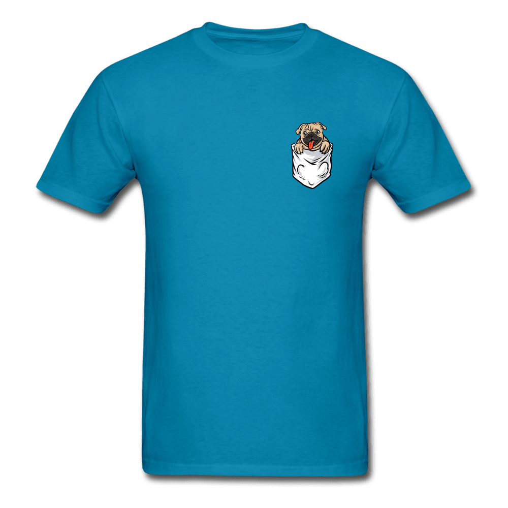 Pocket Puppy T-Shirt - turquoise