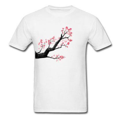 Watercolor Cherry Blossom T-Shirt - white