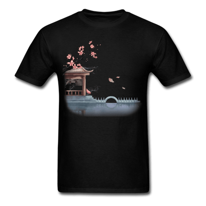 Cherry Blossom Garden T-Shirt - black